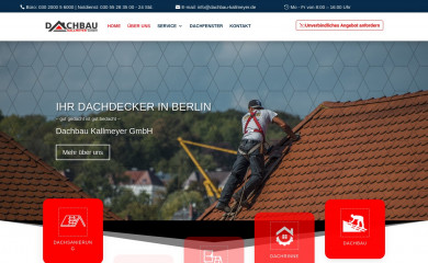 dachbau-kallmeyer.de screenshot