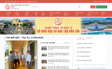 daklak.edu.vn screenshot