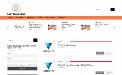 dailybranddeals.com screenshot