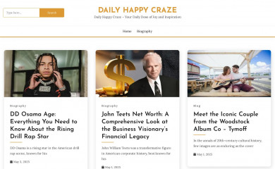 dailyhappycraze.com screenshot