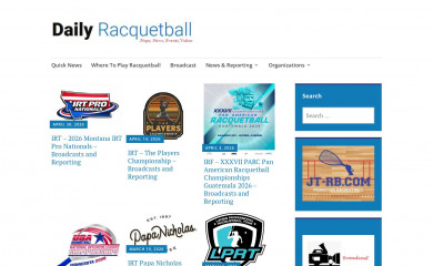 dailyracquetball.com screenshot