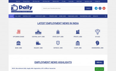 dailyrecruitment.in screenshot