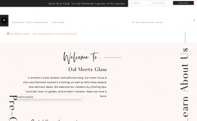dalmeetsglam.com screenshot