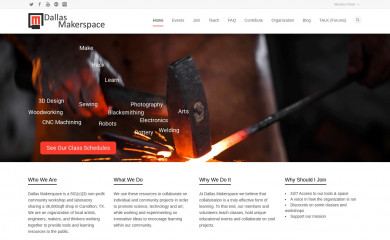 dallasmakerspace.org screenshot