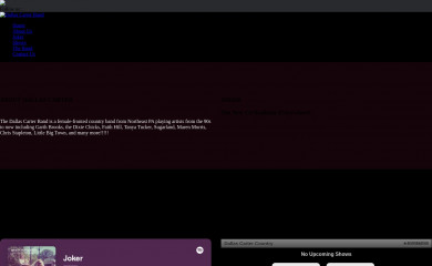 dallascarterband.com screenshot