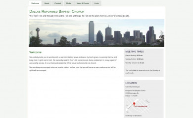 dallasreformedbaptistchurch.org screenshot