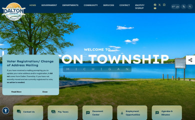 daltontownship.org screenshot