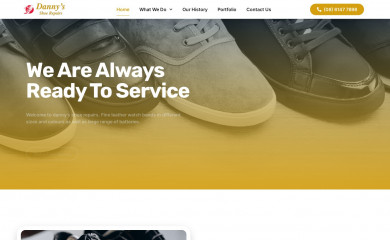 dannysshoerepairs.com.au screenshot