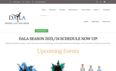 danceartslosalamos.org screenshot