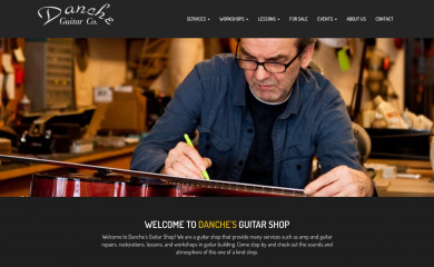 dancheguitars.com screenshot