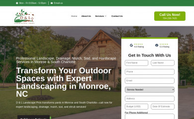 dandllandscapepros.com screenshot