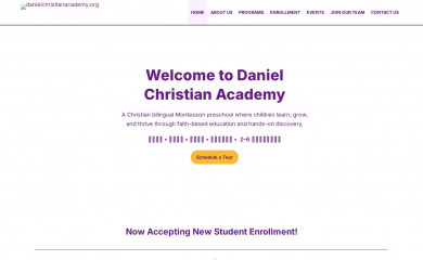 danielchristianacademy.org screenshot
