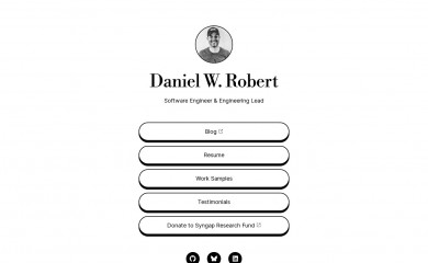 danielwrobert.com screenshot