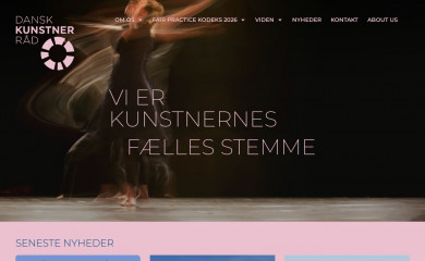 dansk-kunstnerraad.dk screenshot