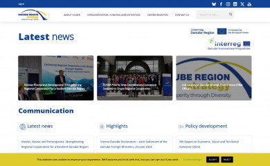 danube-region.eu screenshot