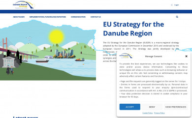 danube-region.eu screenshot