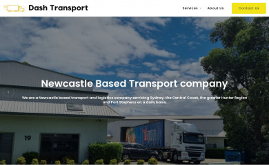 dashtransport.com.au screenshot