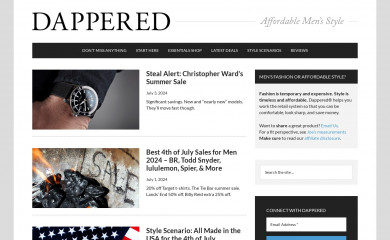 dappered.com screenshot