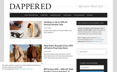 dappered.com screenshot