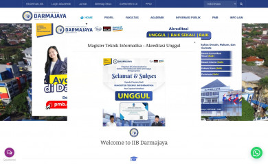 darmajaya.ac.id screenshot