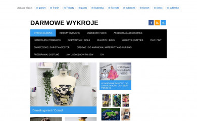 darmowewykroje.pl screenshot