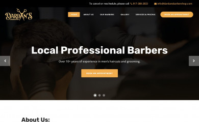 dardansbarbershop.com screenshot
