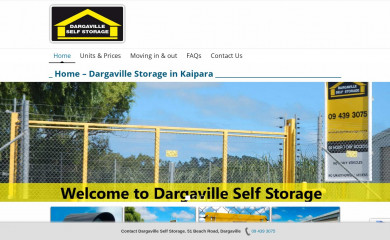 dargavillestorage.co.nz screenshot