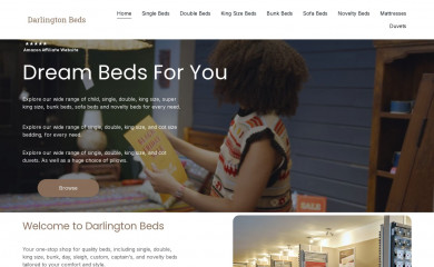 darlingtonbeds.co.uk screenshot