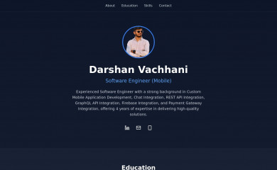 darshanvachhani.com screenshot