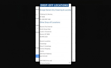 darwindrycleaning.com.au screenshot