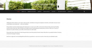 darwinindoorplanthire.com.au screenshot