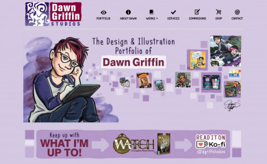 dawngriffinstudios.com screenshot