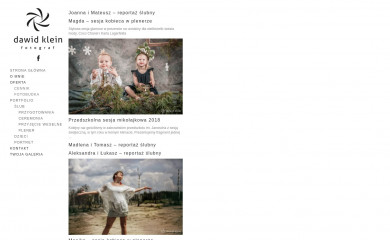 dawidklein.com screenshot