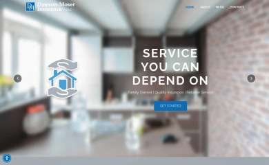 dawsonmoserinsurance.com screenshot