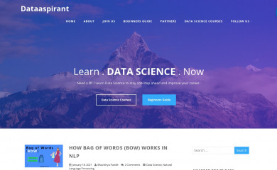 dataaspirant.com screenshot