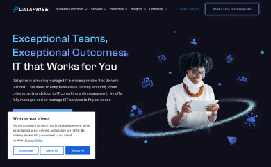 dataprise.com screenshot