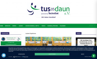 dauner-handball.de screenshot