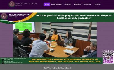 davaodoctors.edu.ph screenshot