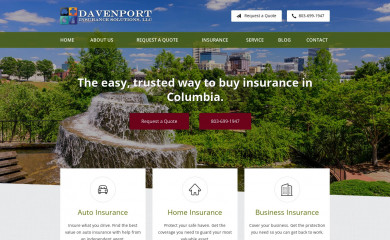 davenport-insurance.com screenshot