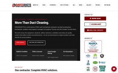 davesducts.com screenshot