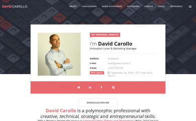 davidcarollo.it screenshot