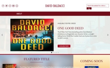 davidbaldacci.com screenshot