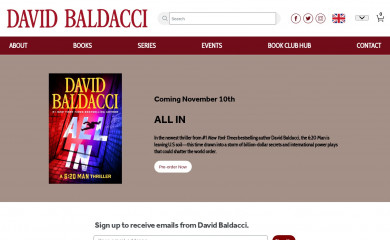 davidbaldacci.com screenshot