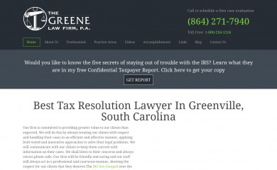 davidgreeneattorney.com screenshot