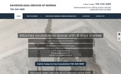 davidsonandaffiliateslaw.com screenshot