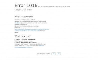 davidsonarchivesandspecialcollections.org screenshot