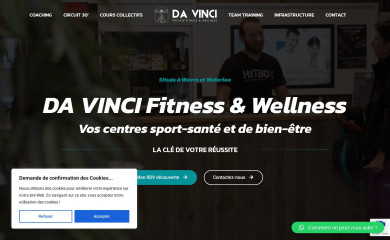 davinci-fitness.com screenshot