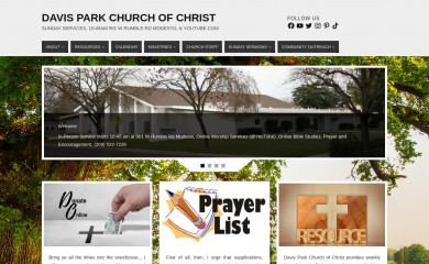 davisparkchurchmodesto.com screenshot