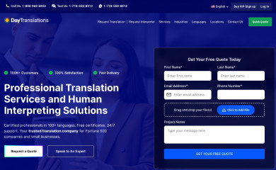 daytranslations.com screenshot