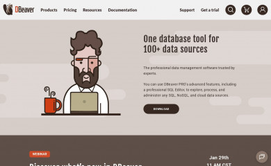 dbeaver.com screenshot